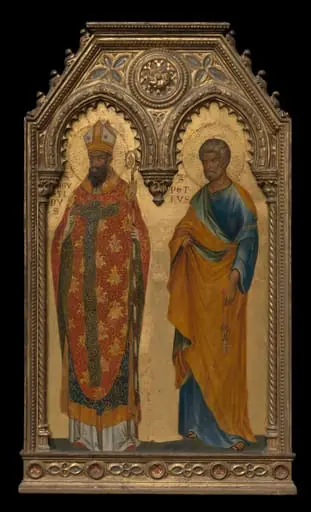 Saints Augustine and Peter, by Paolo Veneziano