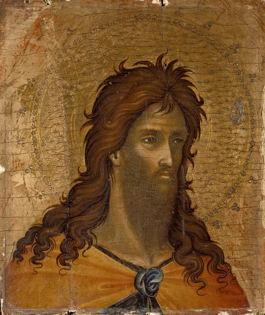 St. John the Baptist (fragment), by Paolo Veneziano