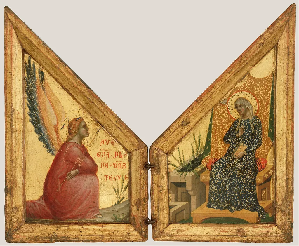 The Annunciation, by Paolo Veneziano, tempera, 1349