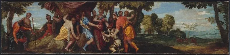 Atalanta Receiving the Boar's Head from Meleager, by Paolo Veronese, oil, 1568