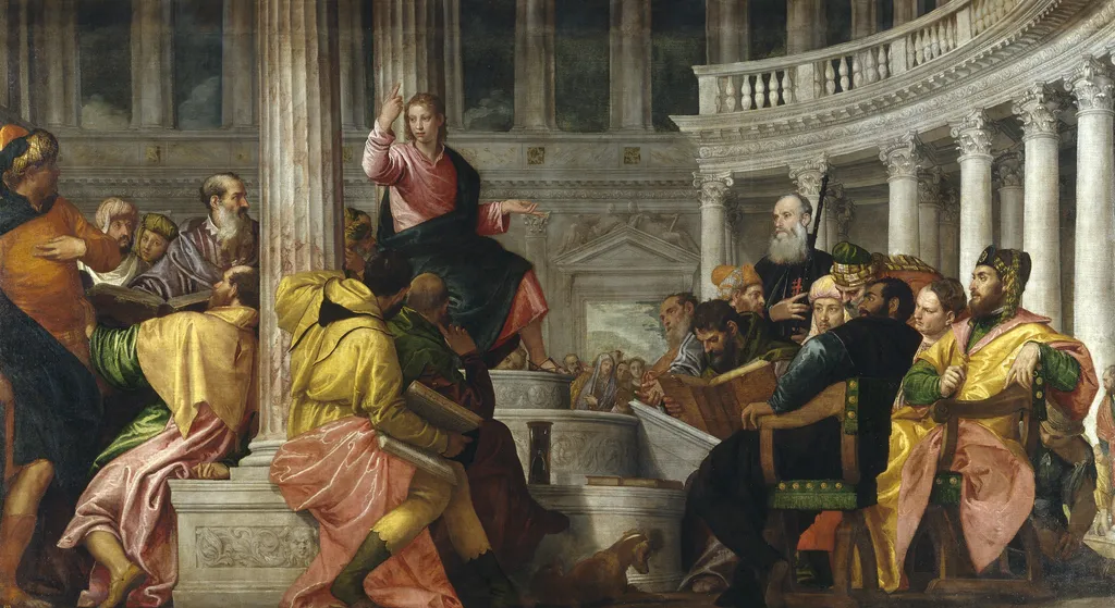Christ Among the Doctors, by Paolo Veronese, oil, 1560