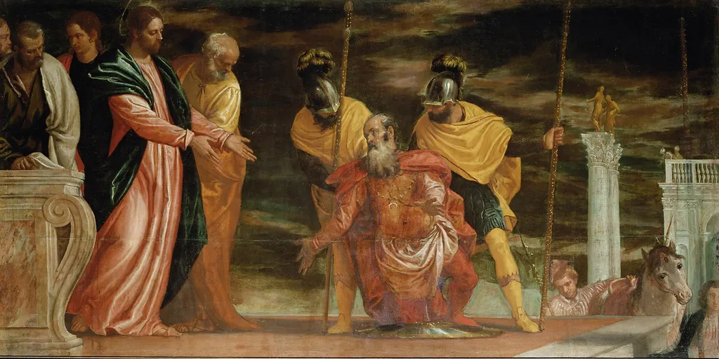 Christus und der Hauptmann von Kafarnaum, by Paolo Veronese, unspecified, 1593