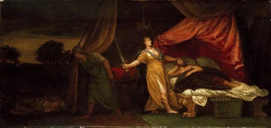 Judith about to kill Holofernes, by Paolo Veronese