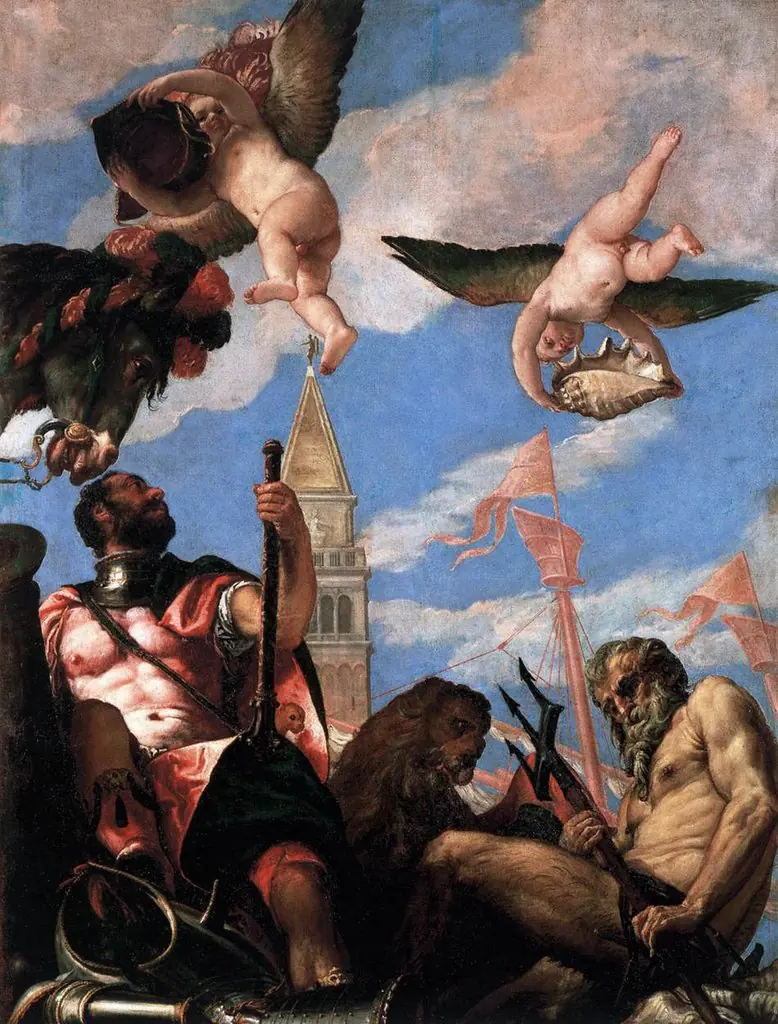 Mars and Neptune, by Paolo Veronese