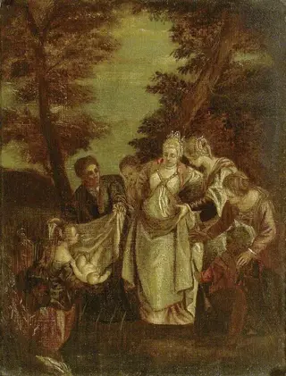 Moses brought before Pharoah's Daughter, by Paolo Veronese, 1568
