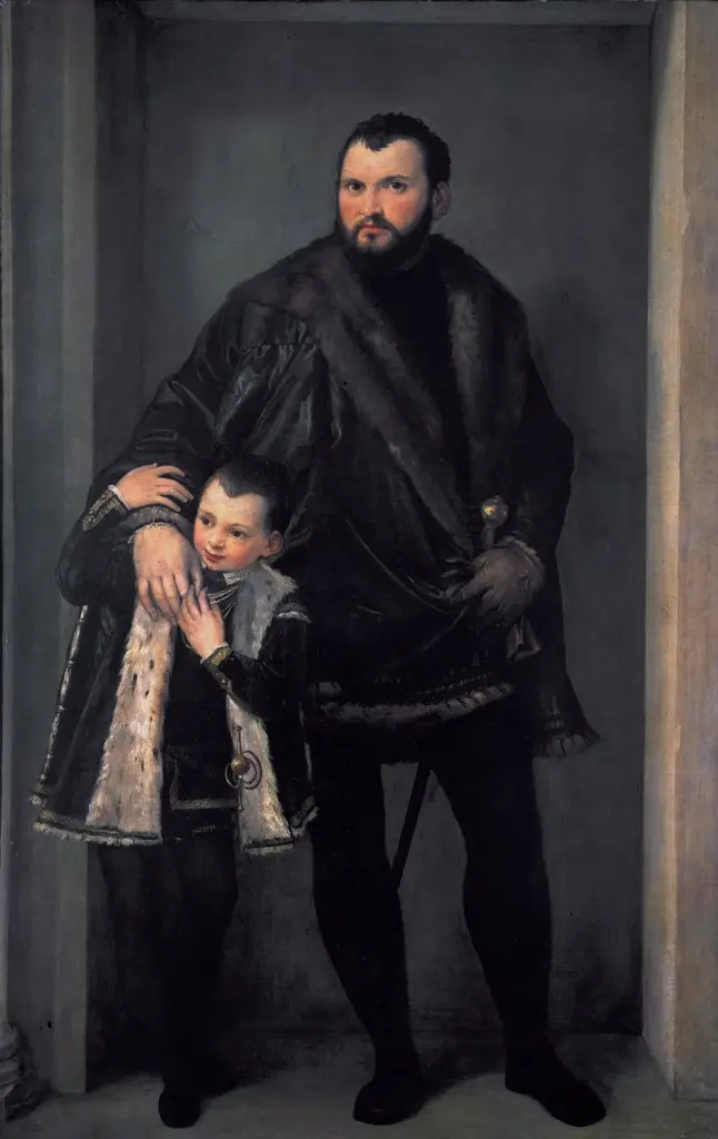Portrait of Iseppo da Porto and his son Adriano, by Paolo Veronese