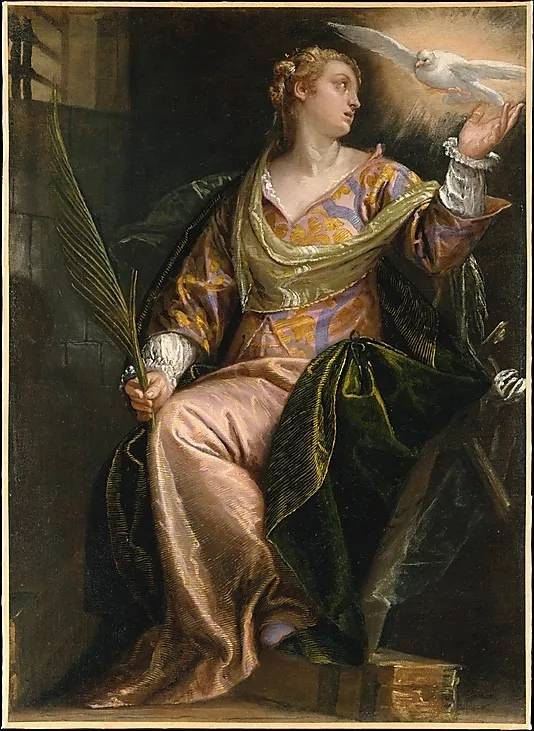 Saint Catherine of Alexandria in Prison, by Paolo Veronese, oil