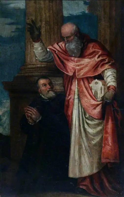 Saint Jerome and a Donor, by Paolo Veronese