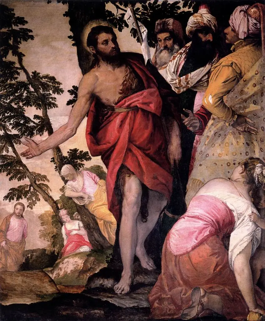 Saint John the Baptist Preaching, by Paolo Veronese, 1562