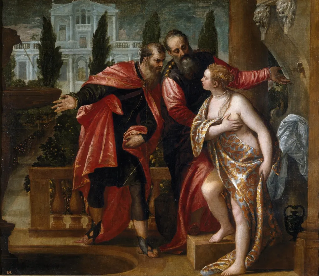 Susannah and the Elders, by Paolo Veronese, oil