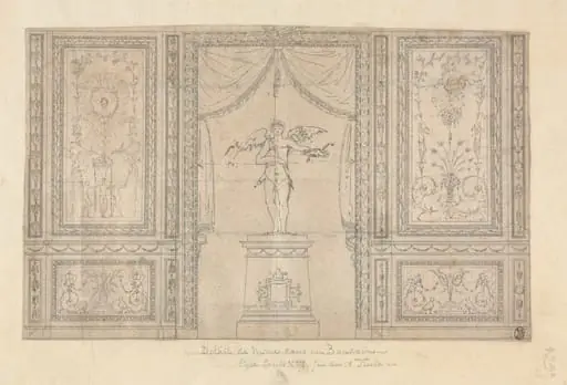 Statue of Cupid in a Wall Niche, by Paolo Vincenzo Bonomini