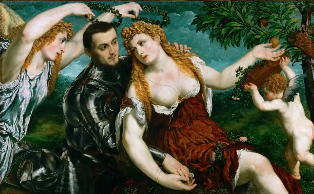 Allegory (Mars, Venus, Victoria and Cupido), by Paris Bordone