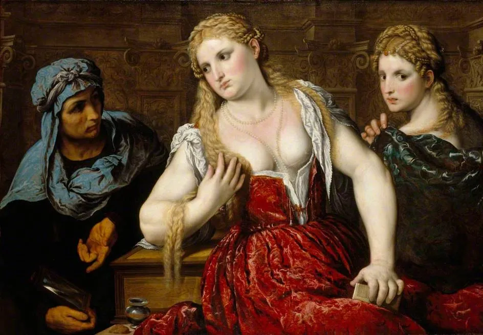 Venetian Women at their Toilet, by Paris Bordone, oil, 1545