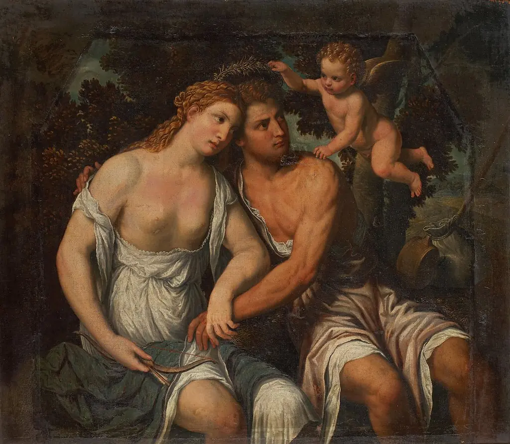 Venus and Adonis, by Paris Bordone