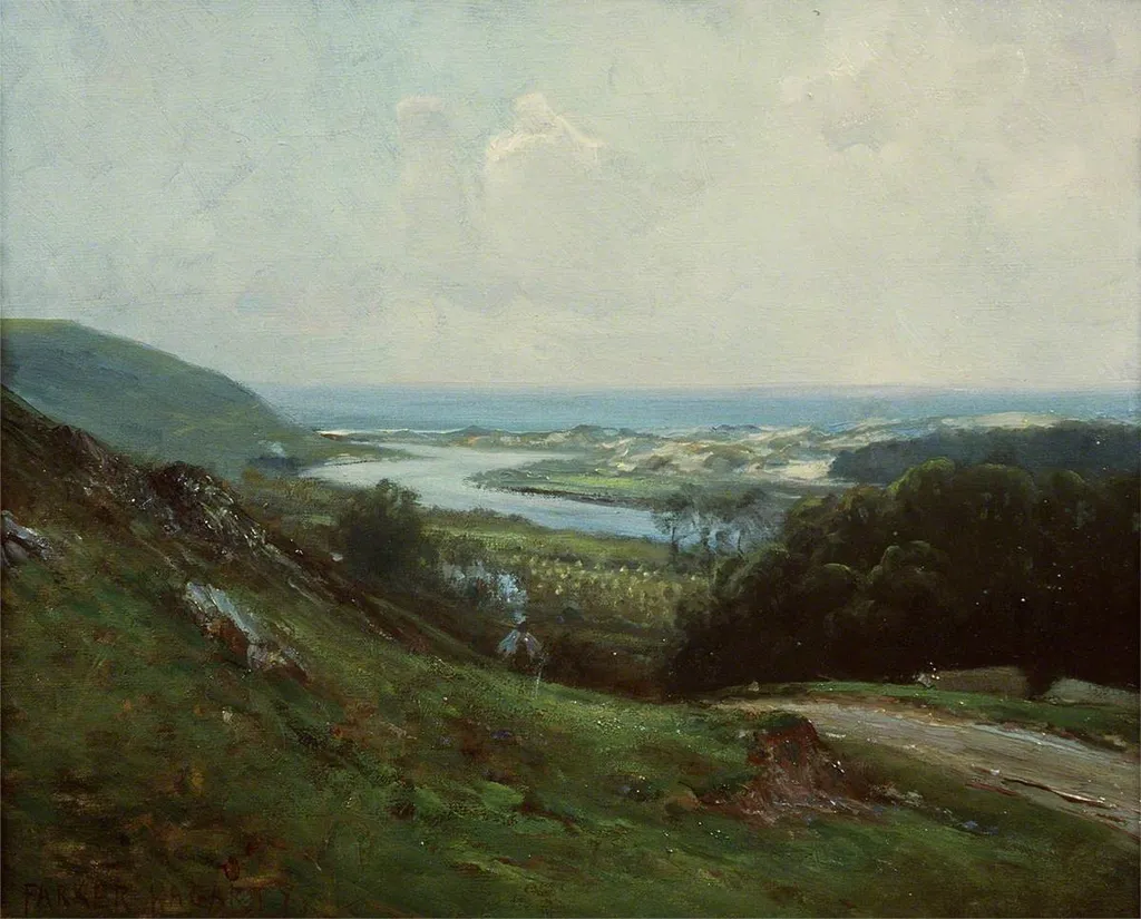 The Mouth of the River Ogmore, by Parker Hagarty, oil, 1900