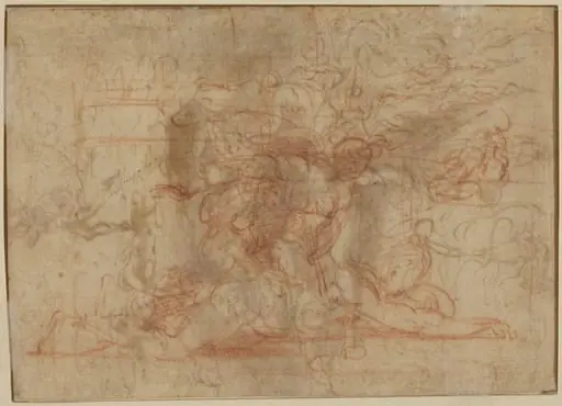 Jael and Cisera? [verso], by Parmigianino