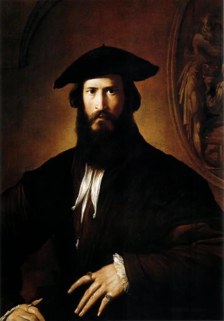 Portrait of a man, by Parmigianino