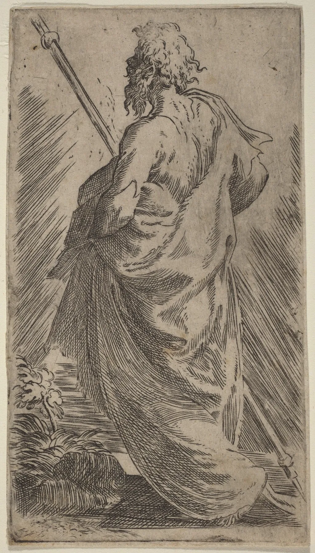 Saint James the Greater, by Parmigianino, ink, 1522