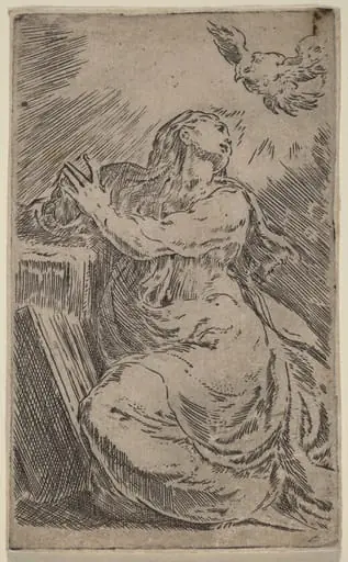 The Annunciation, by Parmigianino