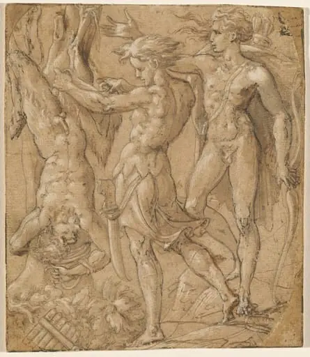 The Flaying of Marsyas, by Parmigianino