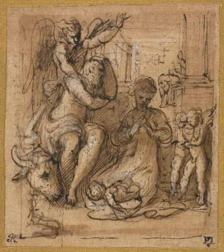 The Nativity with the Dream of Joseph, by Parmigianino