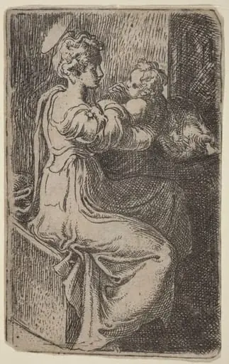 Virgin and Child, by Parmigianino