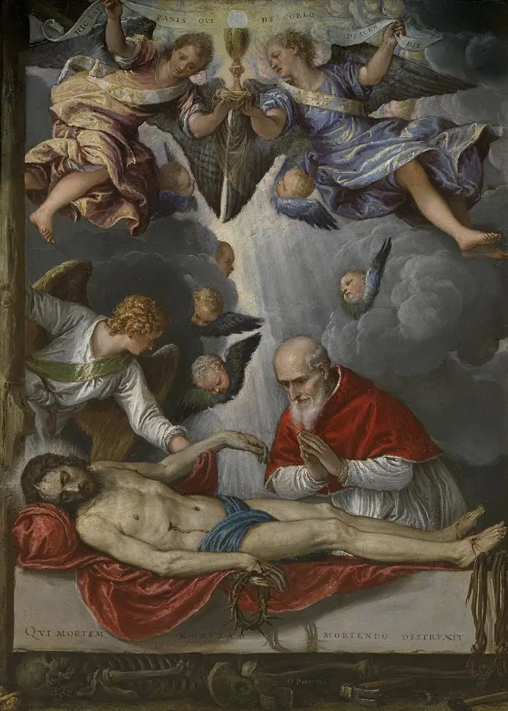 The dead Christ venerated by Pius V