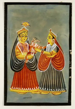 Parvati and Ganesh
