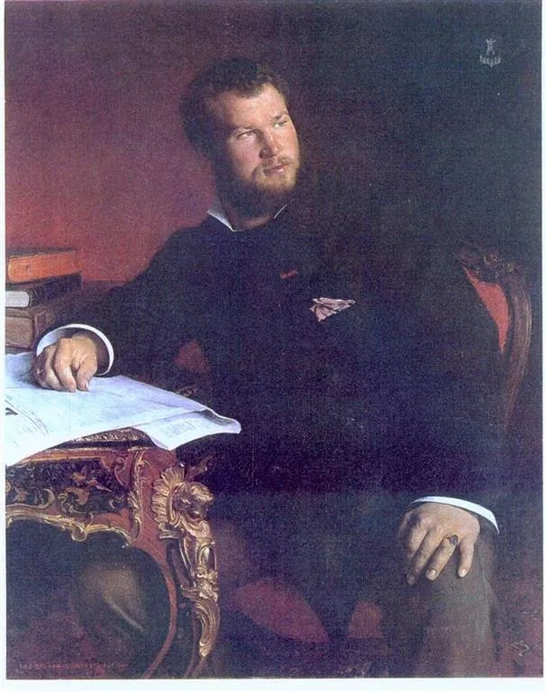Portrait of Mr. R. de la Rochetaille at his Desk, by Pascal Dagnan-Bouveret, oil, 1889