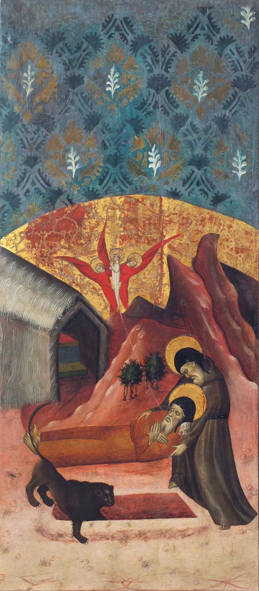 Saint Anthony the Abbot Burying Saint Paul the Hermit, by Pasqual Ortoneda, unspecified, 1437