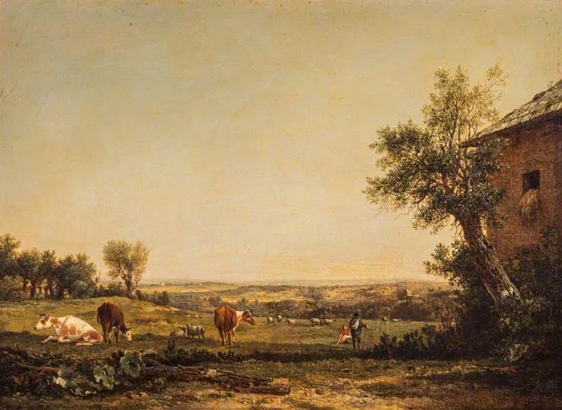 A Scene in Hampshire, by Patrick Nasmyth, oil, 1820