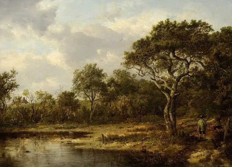View near Norwood, by Patrick Nasmyth, oil, 1821