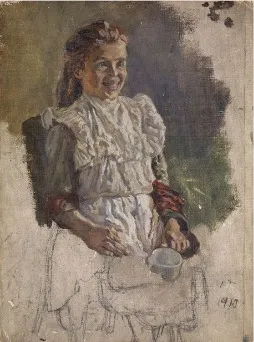 Portrait of a Young Girl, by Patrick Tuohy, unspecified, 1910