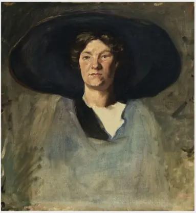 Woman in a Large Hat, by Patrick Tuohy