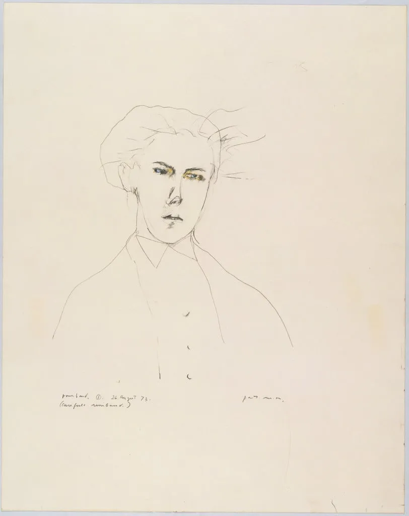Untitled, by Patti Smith, graphite, 1973