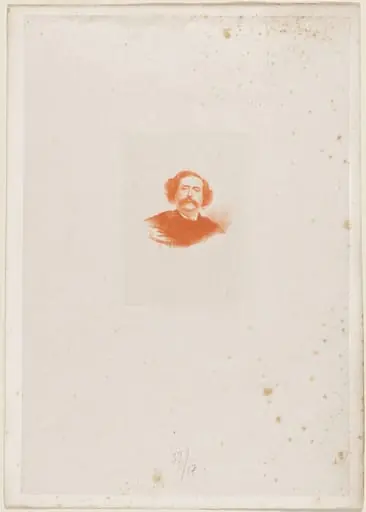 J.Barbey d'Aurevilly, by Paul Adolphe Rajon