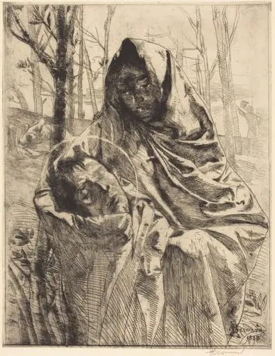 A Martyr (Un martyre), by Paul-Albert Besnard