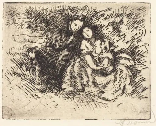 Amorous Conversation (Conversation amoreuse), by Paul-Albert Besnard