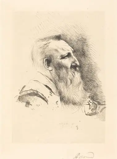 Auguste Rodin, by Paul-Albert Besnard
