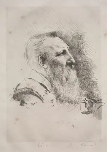 Auguste Rodin, by Paul-Albert Besnard