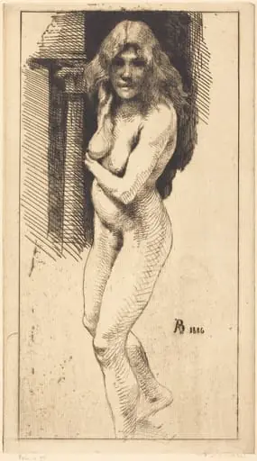 Carmen Standing in the Nude (Carmen nue debout), by Paul-Albert Besnard