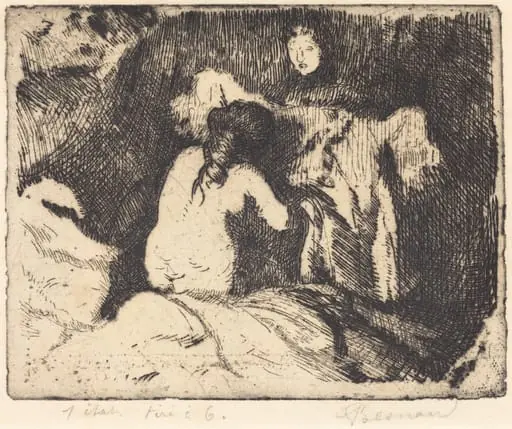 Getting Up (Le lever), by Paul-Albert Besnard
