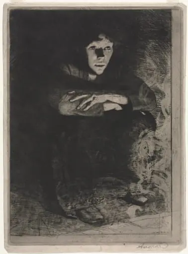 In the Ashes, by Paul-Albert Besnard