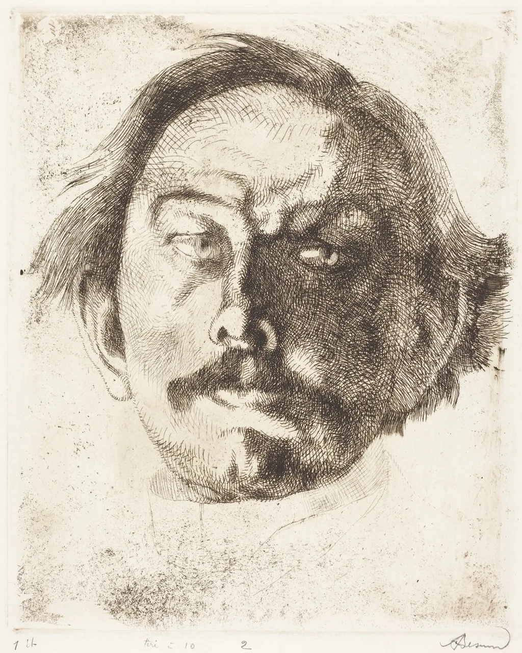 Jules Destrée, by Paul-Albert Besnard, ink, 1917