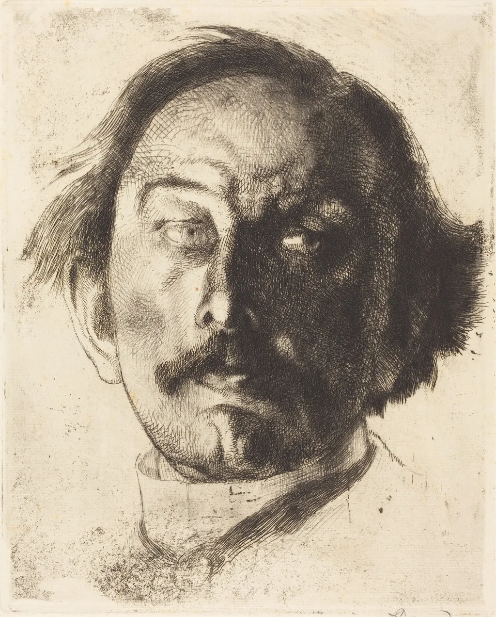 Jules Destrée, by Paul-Albert Besnard, ink, 1917