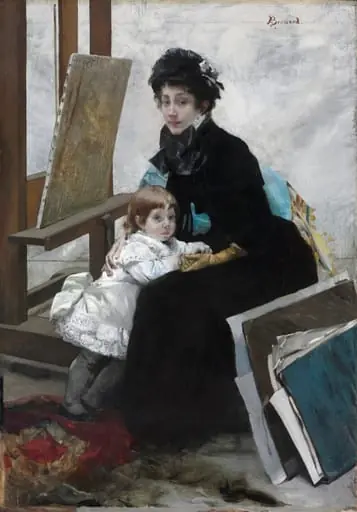 Madeleine Lerolle and Her Daughter Yvonne, by Paul-Albert Besnard