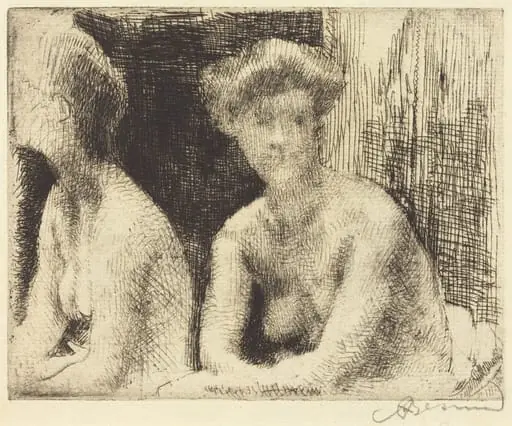 Nude Woman by a Looking Glass (Femme Nue Auprès d'une Glace), by Paul-Albert Besnard