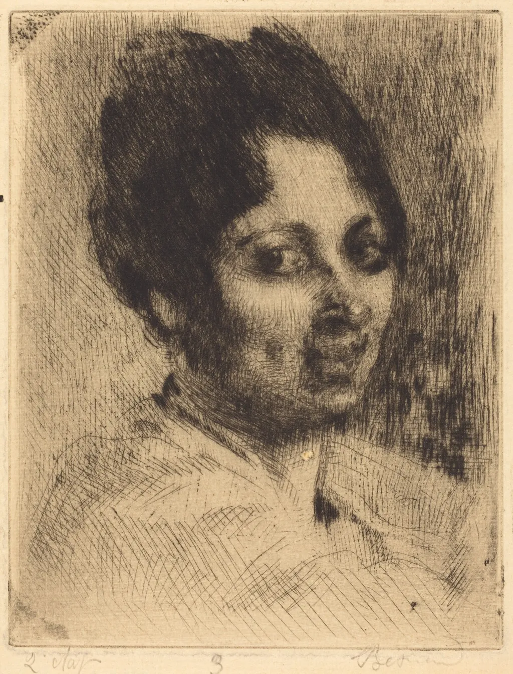 Peppina, by Paul-Albert Besnard, ink, 1919