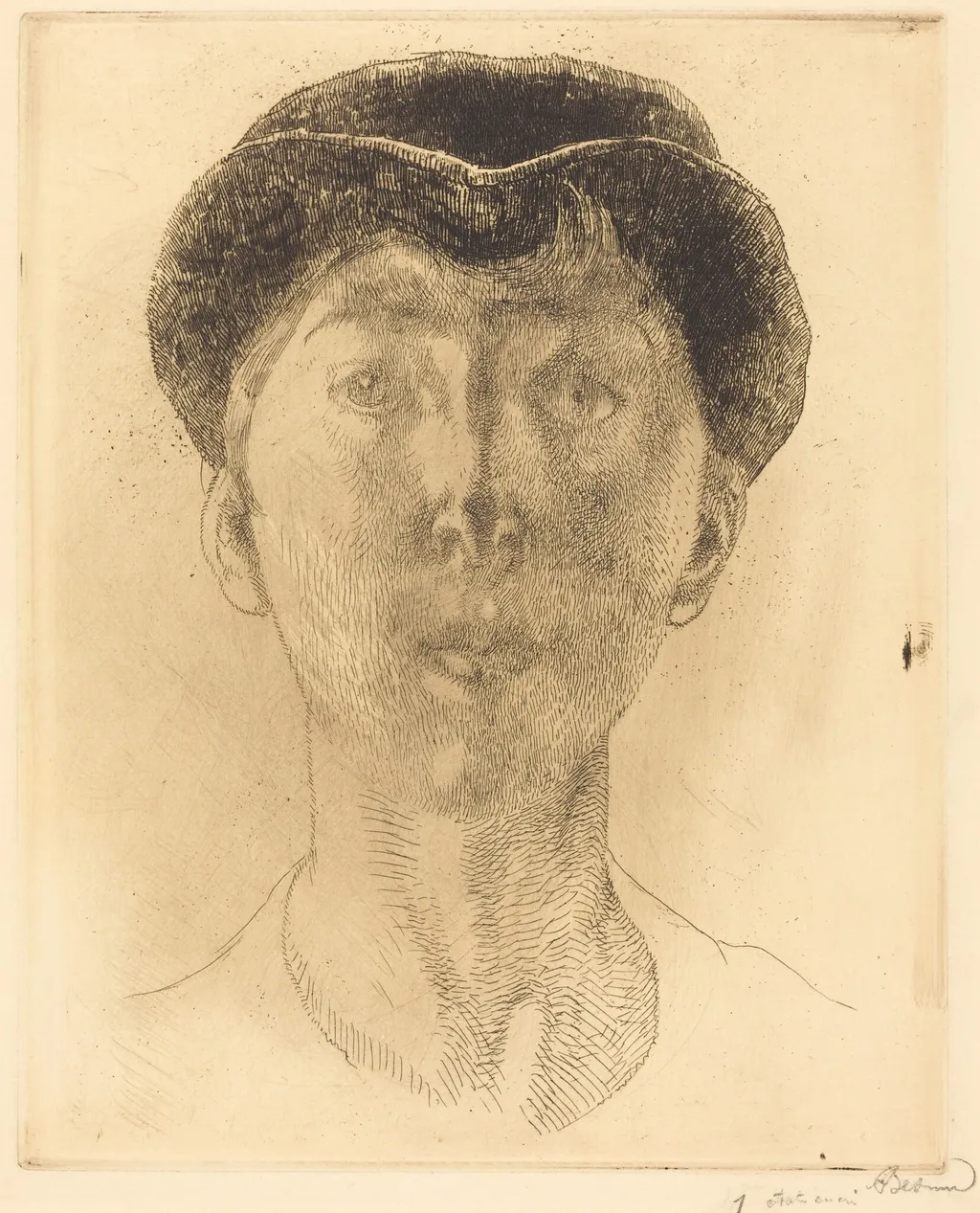 Queen Elisabeth of Belgium (La Reine Élisabeth de Belgique), by Paul-Albert Besnard, ink, 1917