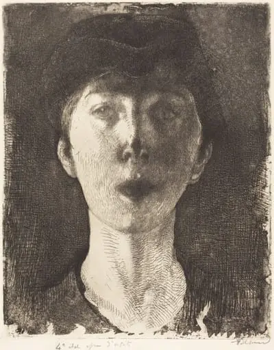 Queen Elisabeth of Belgium (La Reine Élisabeth de Belgique), by Paul-Albert Besnard